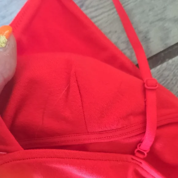 Free People Red Camisole Top-xs fp69 - Picture 7 of 7